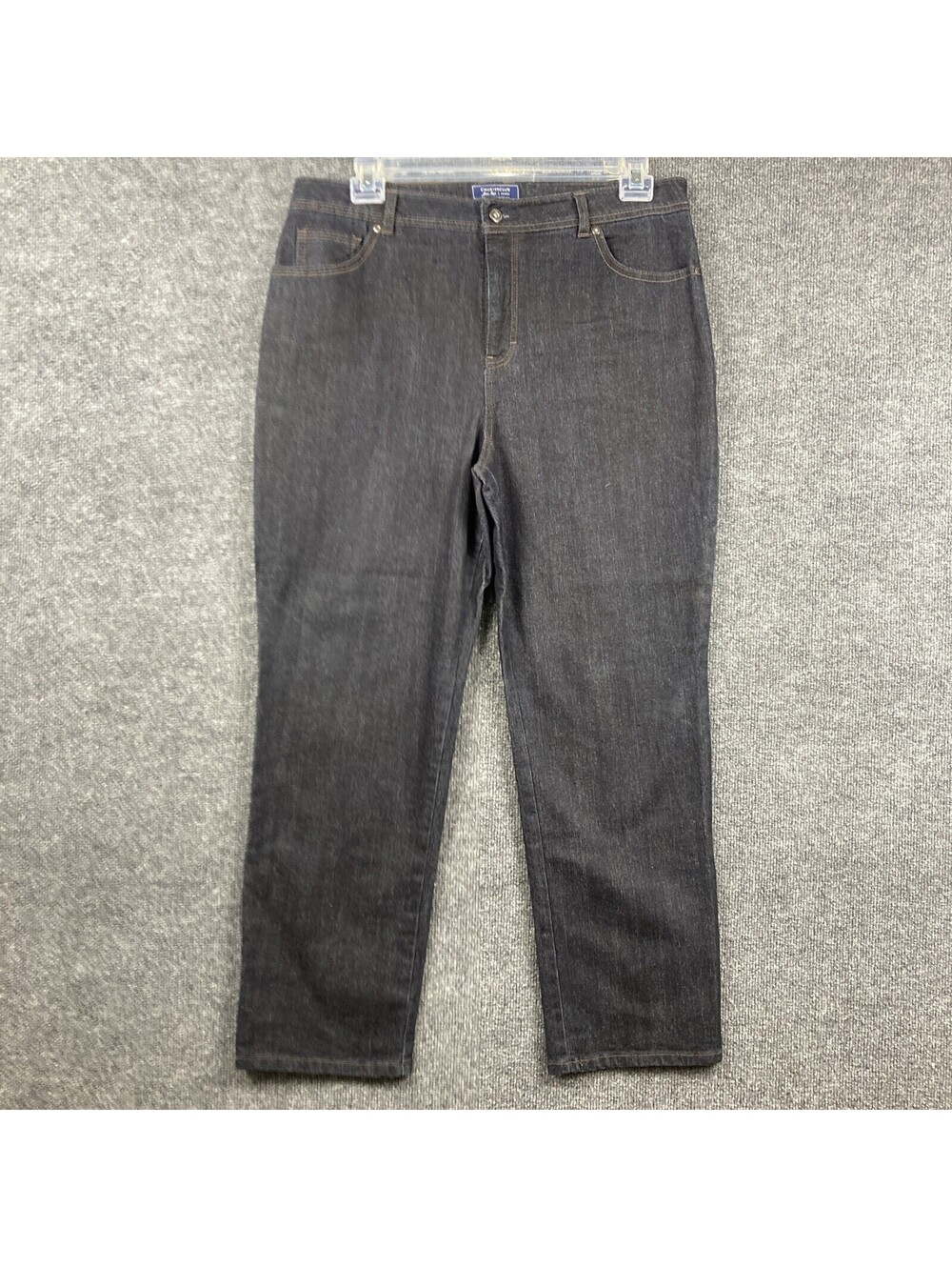 Charter Club Womens Size 16P Petite Classic Straight Leg Dark Wash Denim Jeans